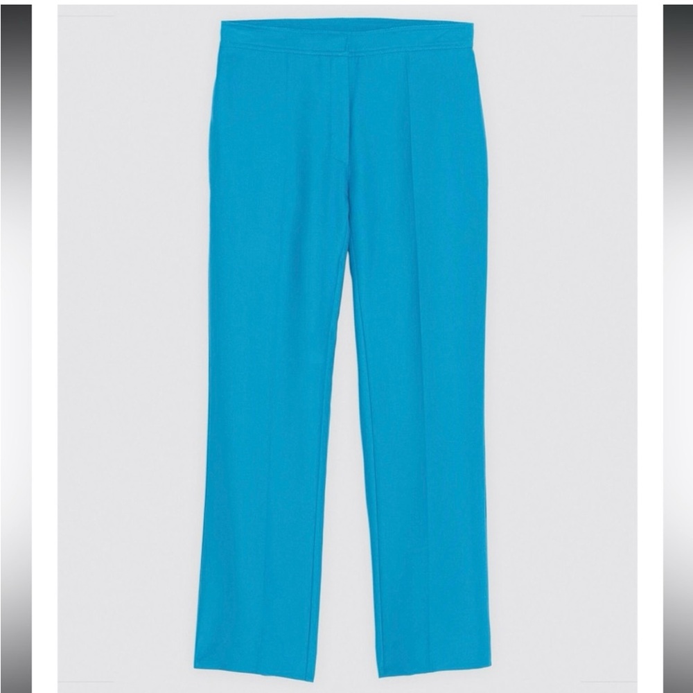 Sandro $265 NWOT “Lagoon” Straight-cut Cropped trousers - Picture 3 of 7